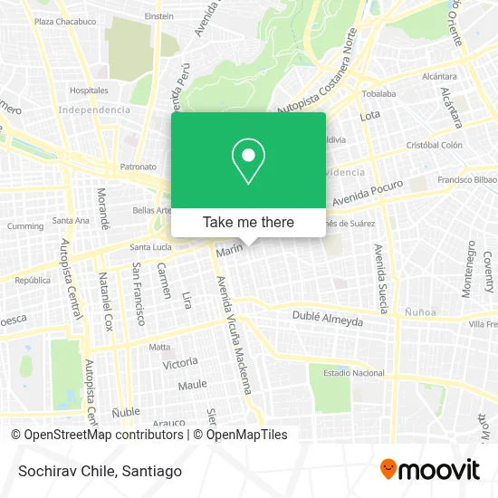 Sochirav Chile map
