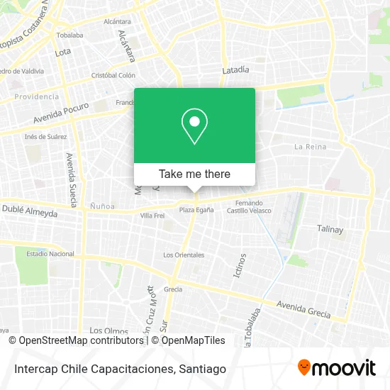 Intercap Chile Capacitaciones map