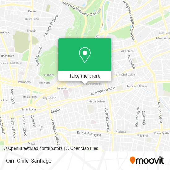 Oim Chile map
