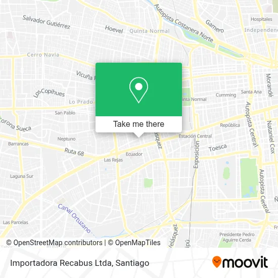 Importadora Recabus Ltda map