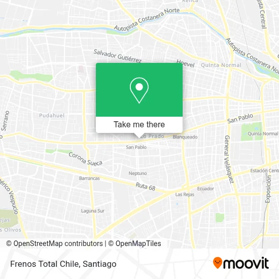 Frenos Total Chile map