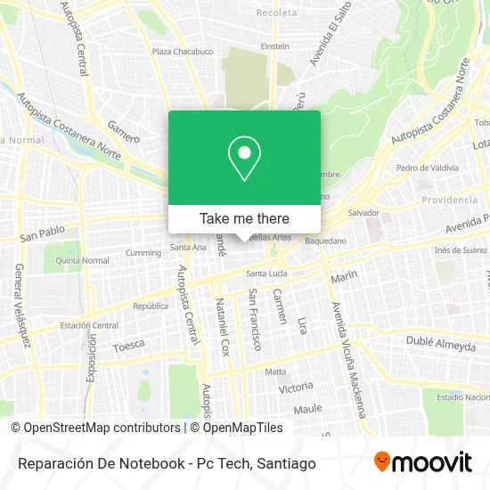 Reparación De Notebook - Pc Tech map