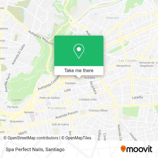 Spa Perfect Nails map