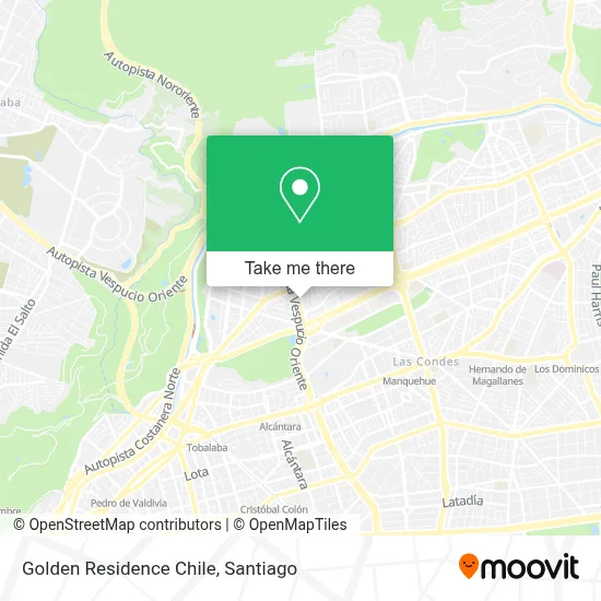 Golden Residence Chile map