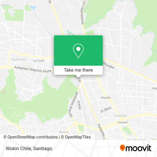 Wokin Chile map