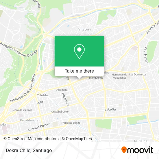 Dekra Chile map