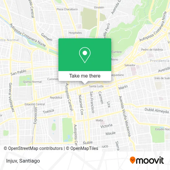Injuv map