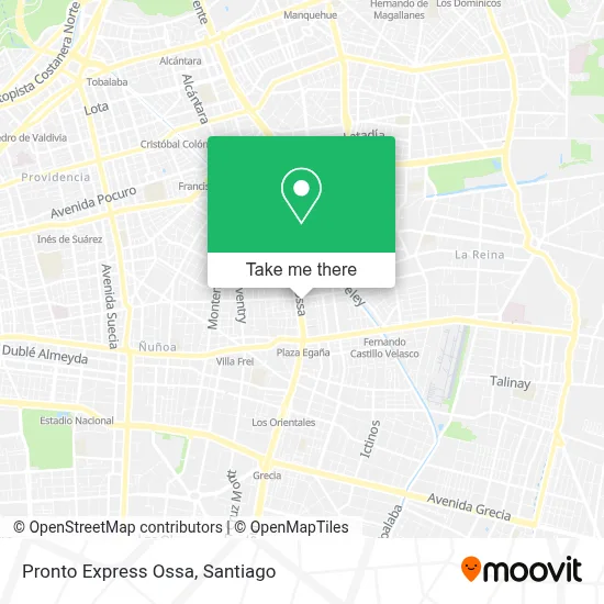 Pronto Express Ossa map