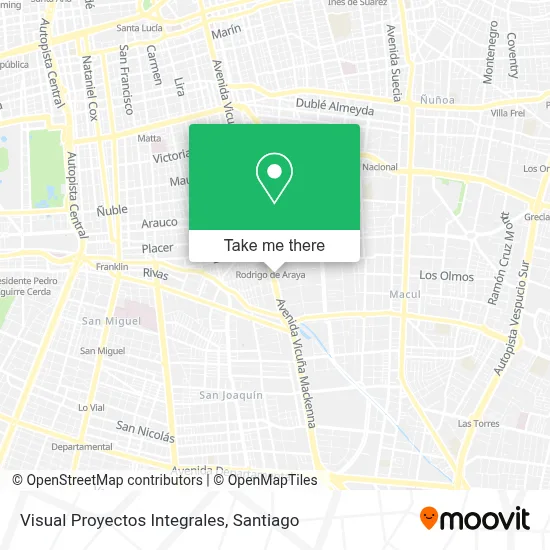 Visual Proyectos Integrales map