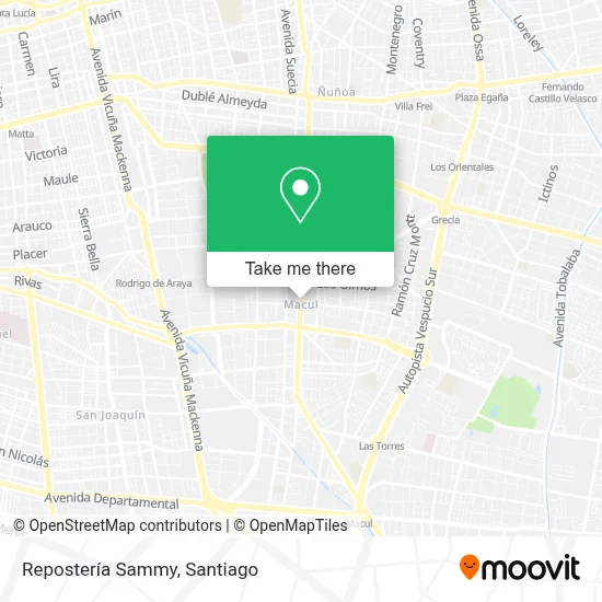 Repostería Sammy map