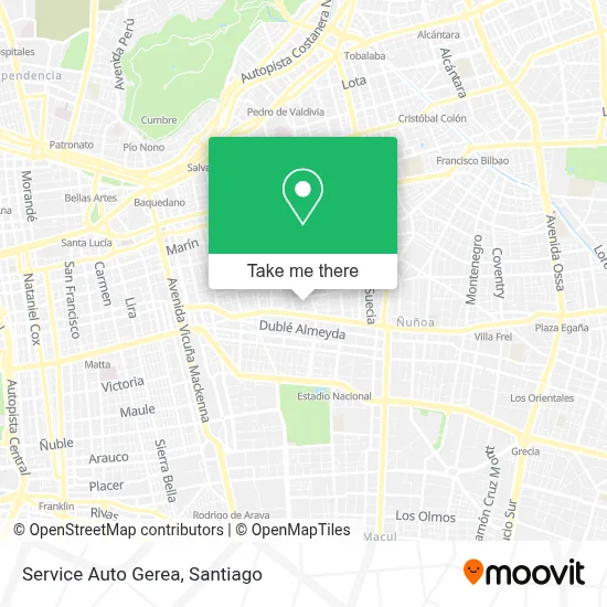Service Auto Gerea map