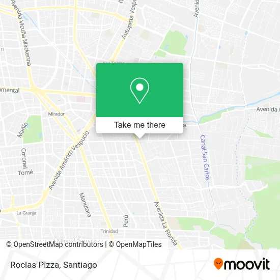 Roclas Pizza map