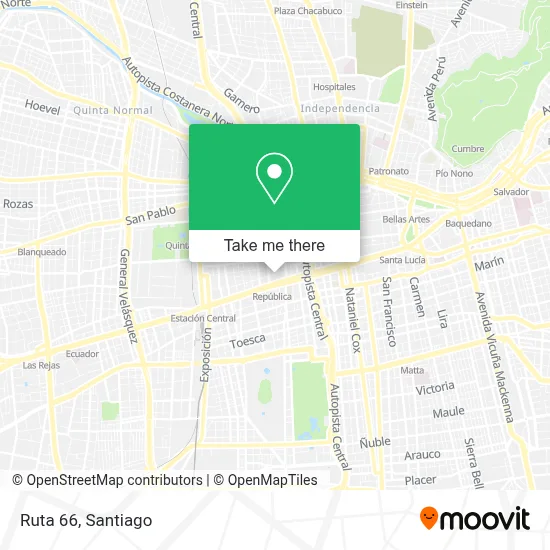 Ruta 66 map