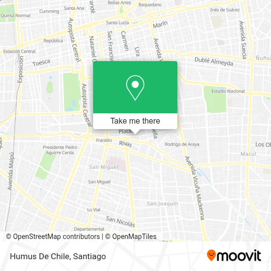 Humus De Chile map