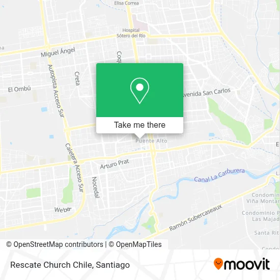 Rescate Church Chile map