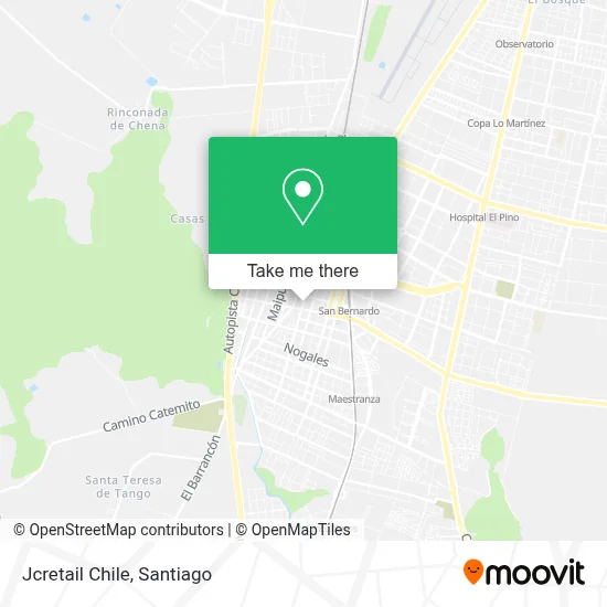 Jcretail Chile map