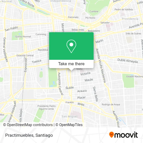 Practimuebles map