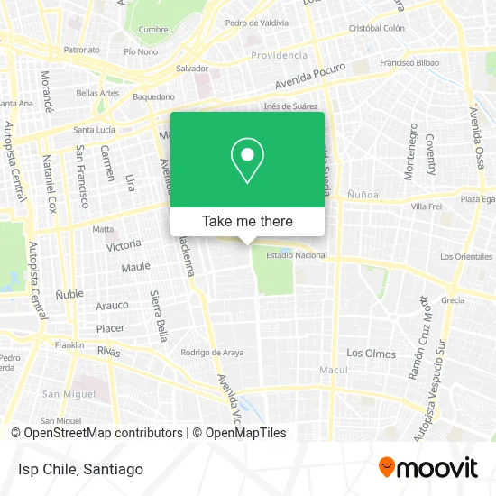 Isp Chile map
