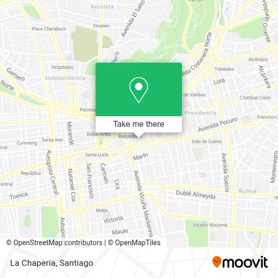 La Chaperia map