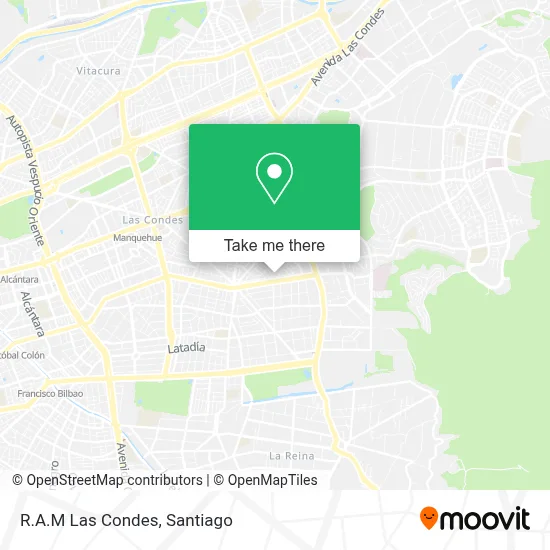 R.A.M Las Condes map