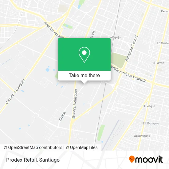 Prodex Retail map
