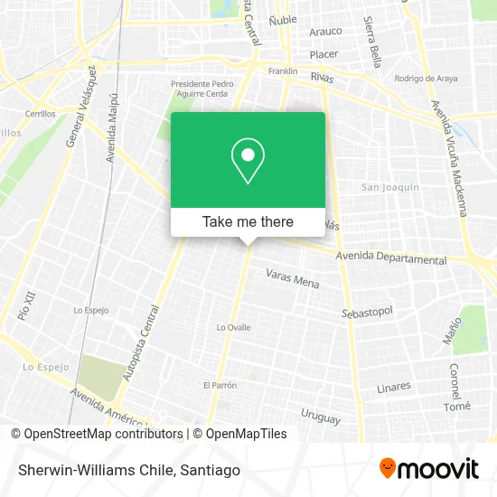 Sherwin-Williams Chile map