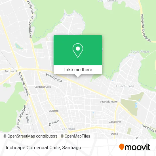 Inchcape Comercial Chile map