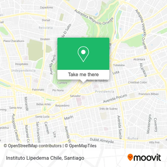 Instituto Lipedema Chile map