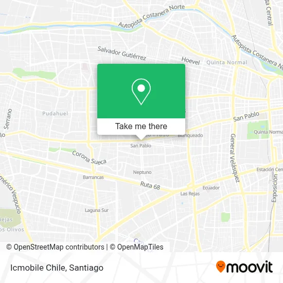 Icmobile Chile map
