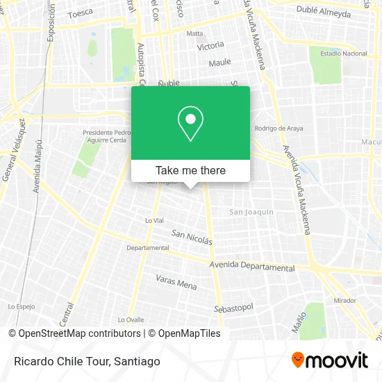 Ricardo Chile Tour map