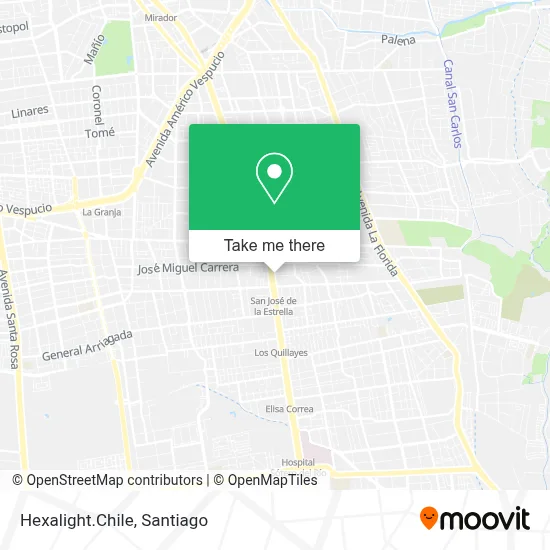 Hexalight.Chile map