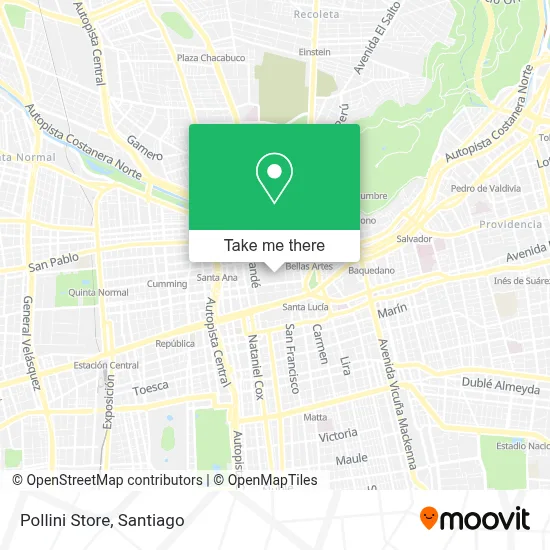 Pollini Store map
