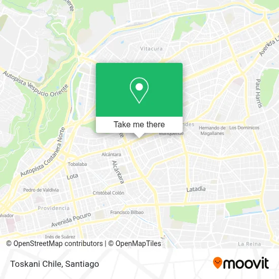 Toskani Chile map