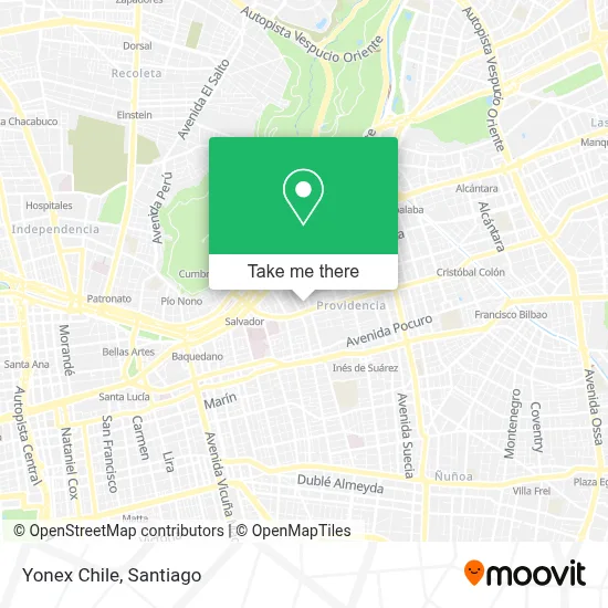 Yonex Chile map