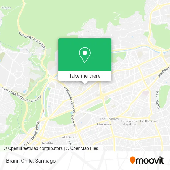 Brann Chile map