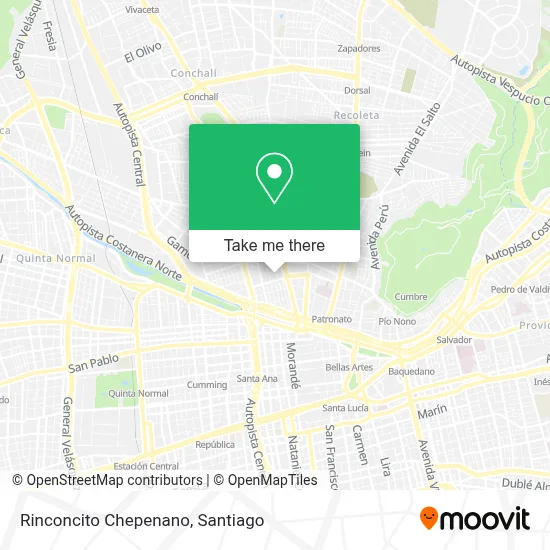 Rinconcito Chepenano map