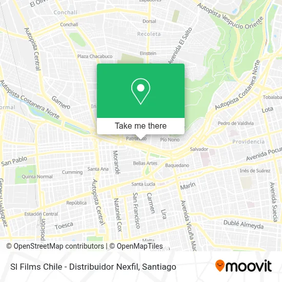 Sl Films Chile - Distribuidor Nexfil map