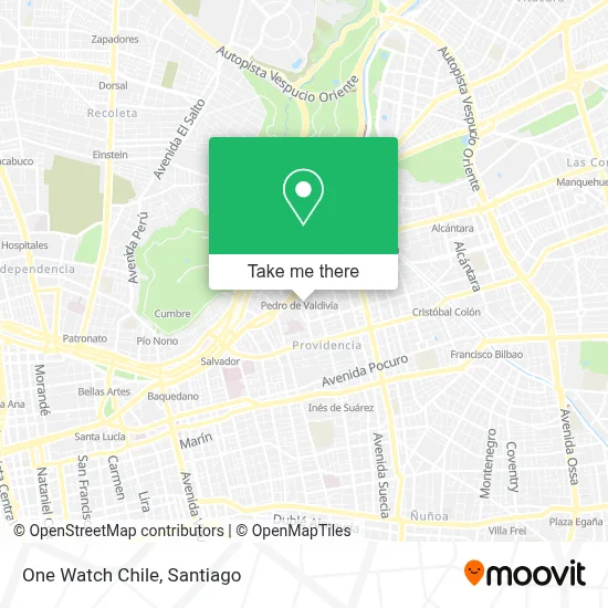 One Watch Chile map