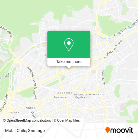 Mobil Chile map