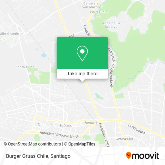 Burger Gruas Chile map