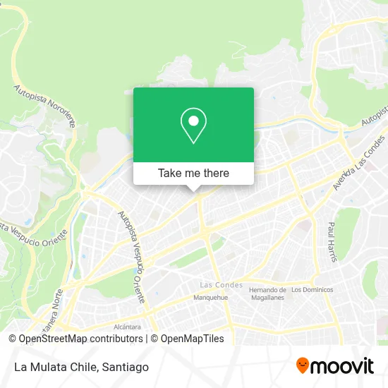 La Mulata Chile map