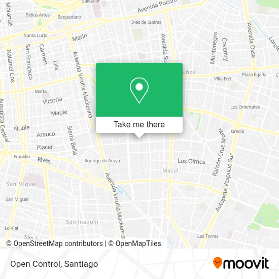 Open Control map