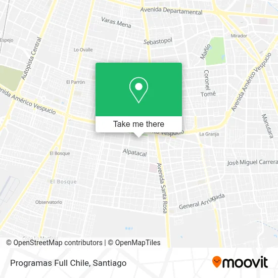 Programas Full Chile map