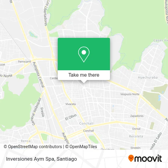 Inversiones Aym Spa map