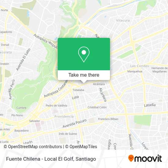 Fuente Chilena - Local El Golf map
