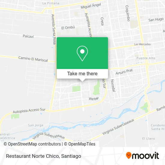 Restaurant Norte Chico map