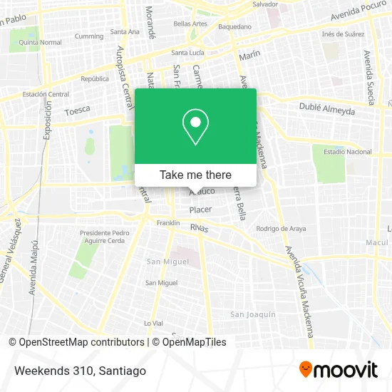 Weekends 310 map
