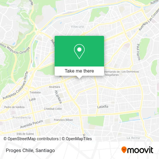 Proges Chile map