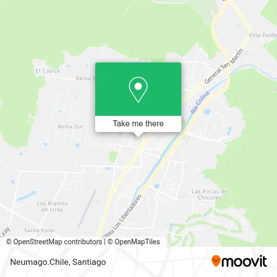 Neumago.Chile map