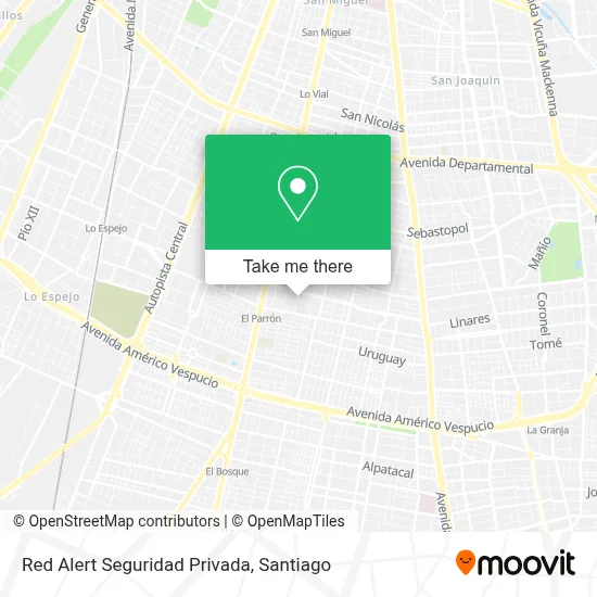 Red Alert Seguridad Privada map
